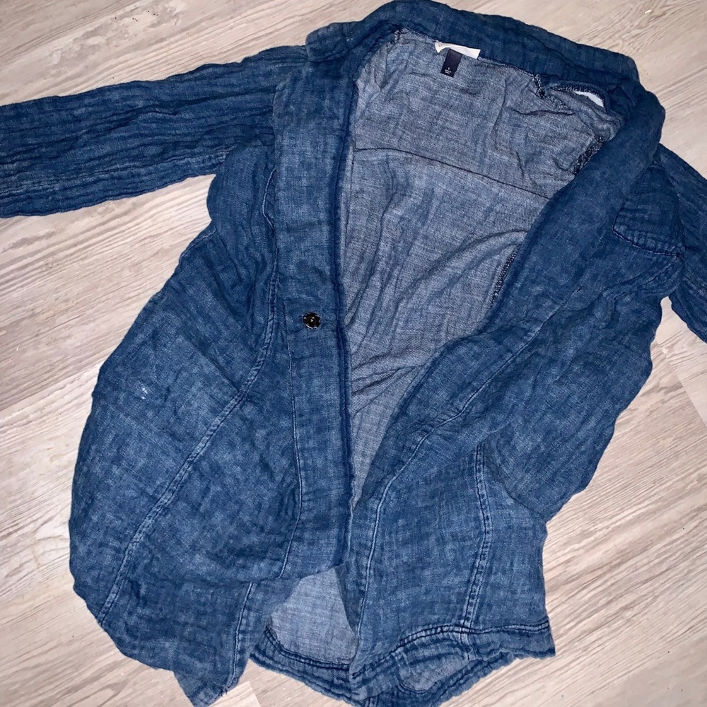 Women’s soft denim cardigan